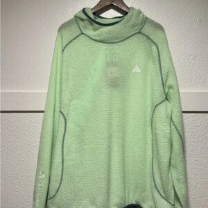 Nike ACG Polartec Fleece Hoodie Wolf Lichen Green Mens Size 3XL DV9426-376 NEW